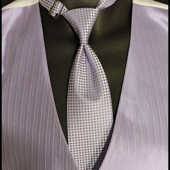 MEN'S LARR BRIO 3 PIECE FORMAL VEST & TIE SET MT - Picture 2 of 9